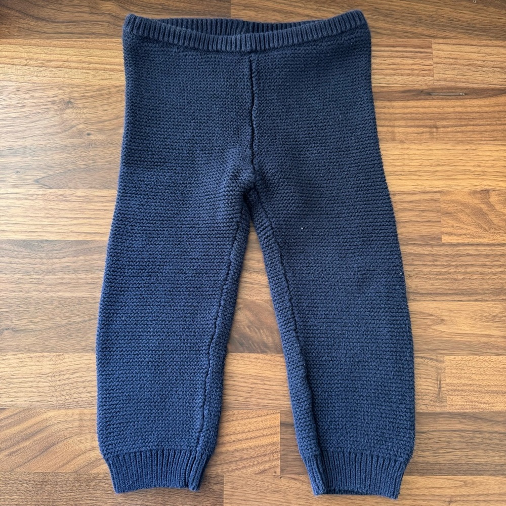 Baby Gap Heavy Knit Sweater Pants - Midnight Blue - 18-24 Months